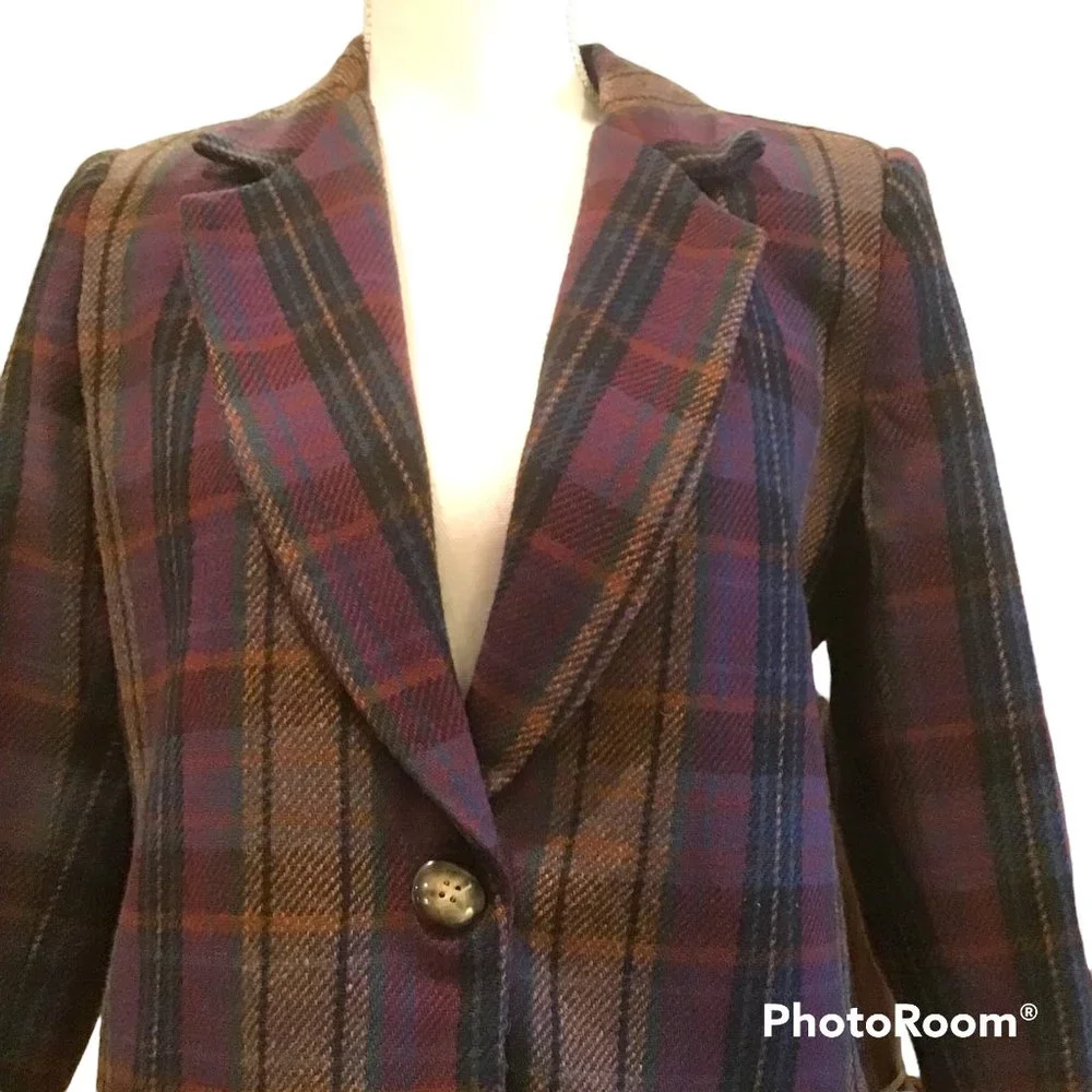 Vintage Savannah Petite Wool Blazer - Picture 2 of 5